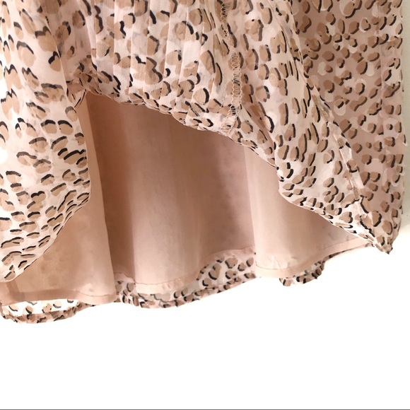 Express Leopard Ruffle Halter Neck Tank Top - Picture 4 of 6